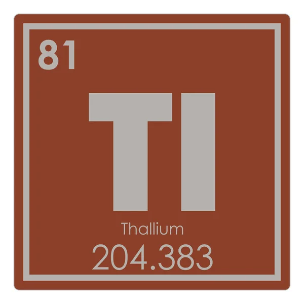 Хімічний елемент талію — стокове фото