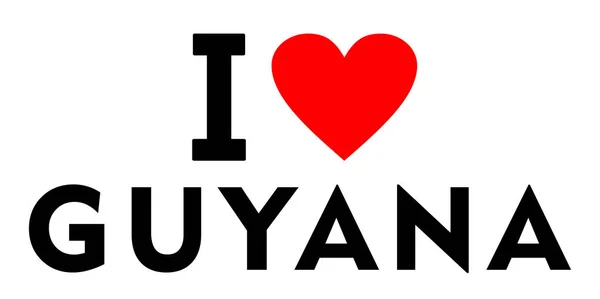Miluji guyana — Stock fotografie