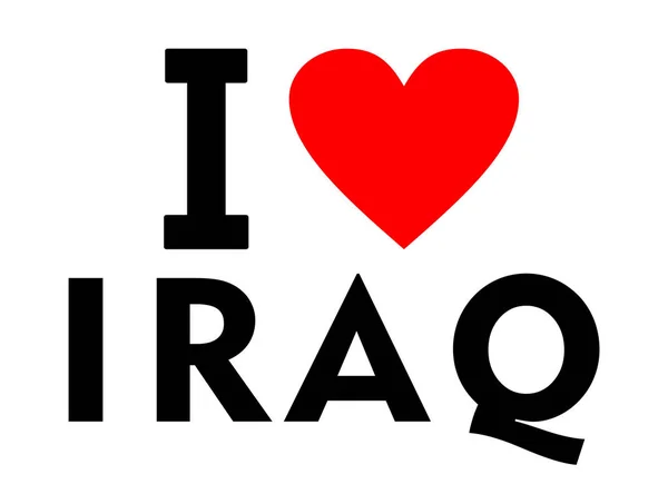 Me encanta Iraq —  Fotos de Stock