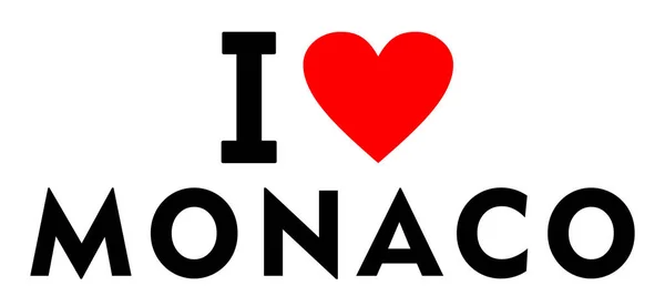 Miluji Monako — Stock fotografie