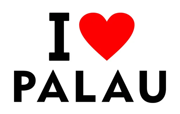 パラオ共和国を愛する — ストック写真