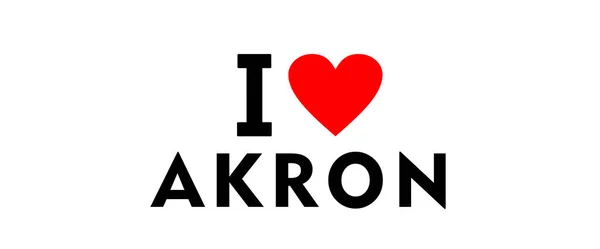 Akron city vereinigte staaten — Stockfoto