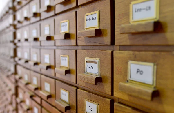 Schubladenschrank für Alphabet — Stockfoto