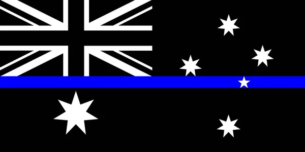 Australia thin blue line — Stock Photo, Image