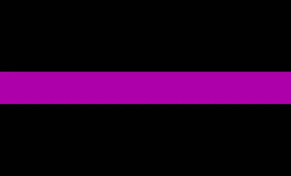Línea Púrpura Delgada Bandera Muerta Ejército Policía Militar Miembros Símbolo — Foto de Stock