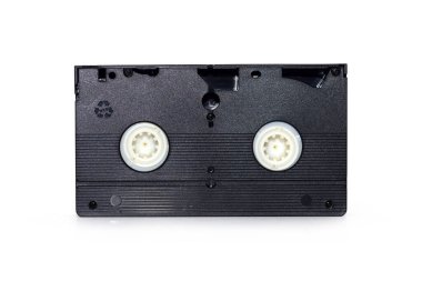 Retro teknolojisi siyah VHS video kaseti