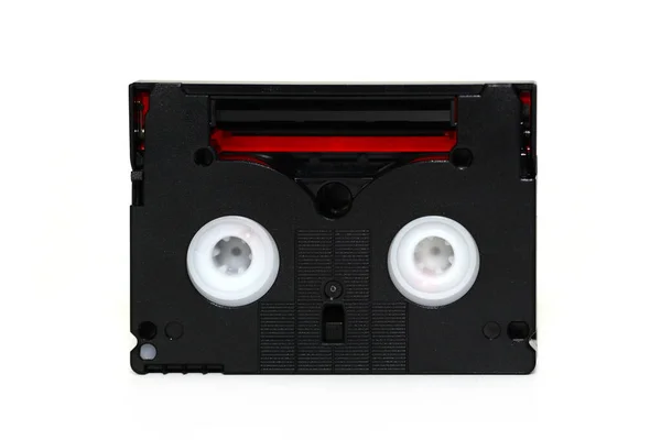 Retro Technology Black Mini Video Cassette Tape — Stock Photo, Image