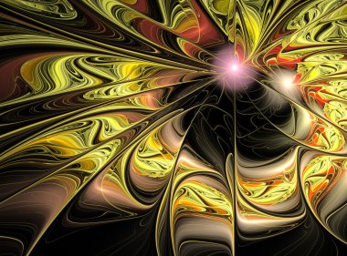 soyut fraktal şekli