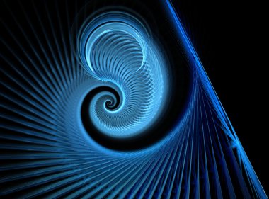 soyut fraktal şekli