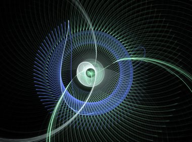 soyut fraktal şekli