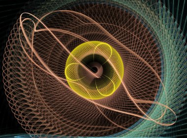 soyut fraktal şekli