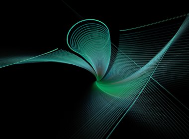 soyut fraktal şekli