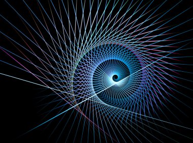 soyut fraktal şekli