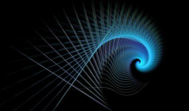 soyut fraktal şekli