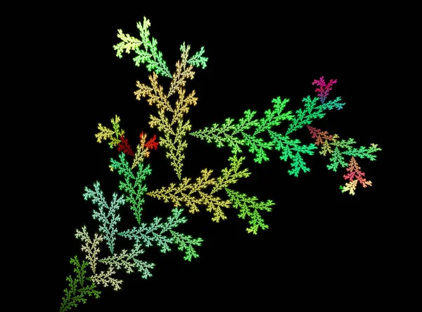 soyut çiçek fraktal şekli