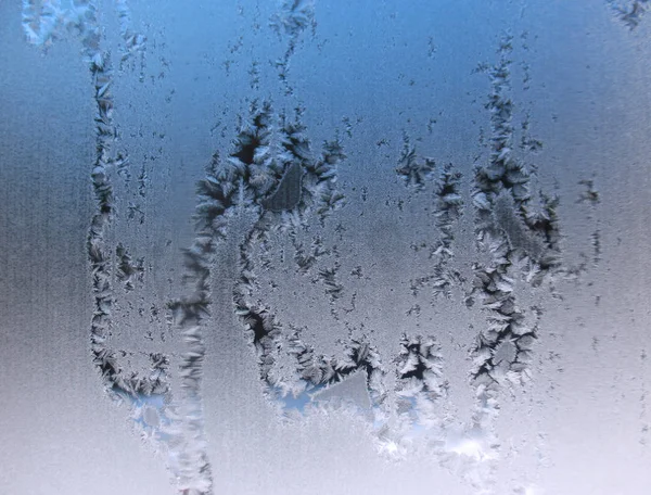 Ventana de invierno congelada —  Fotos de Stock