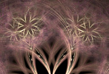 soyut simetrik fraktal 