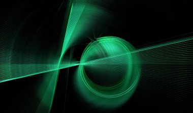 soyut fraktal şekli