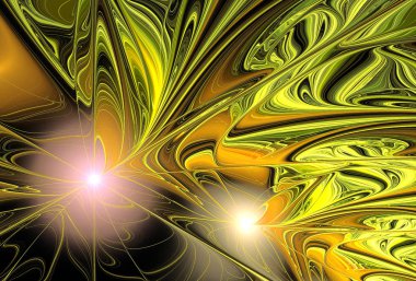 soyut fraktal şekli