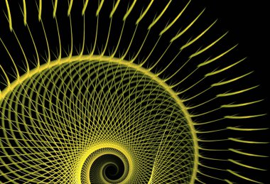 soyut fraktal şekli