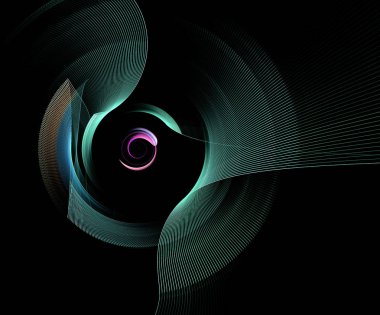 soyut fraktal şekli