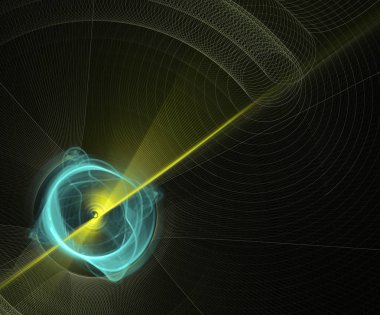 soyut fraktal şekli