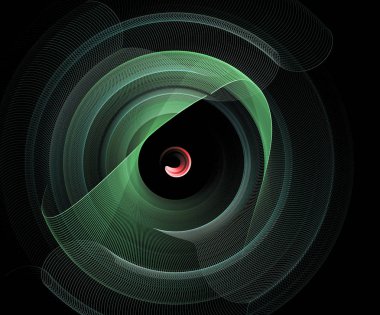 soyut fraktal şekli