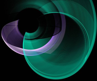 soyut fraktal şekli