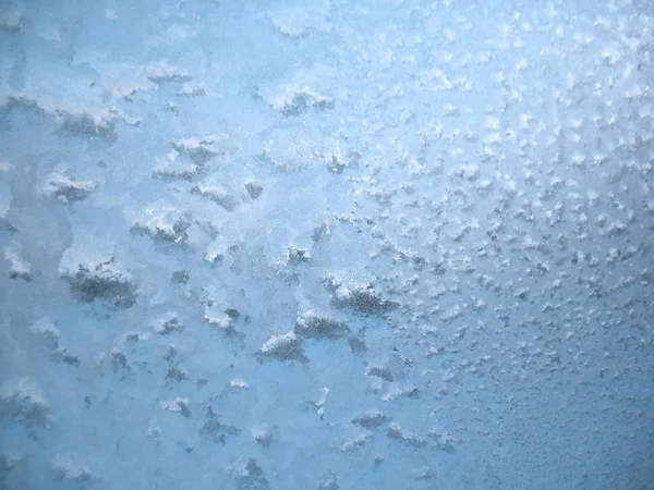 Frozen winter window — Stock Photo, Image