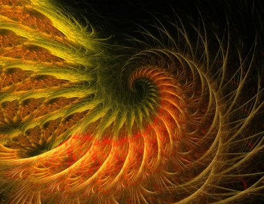 soyut çok renkli fraktal desen