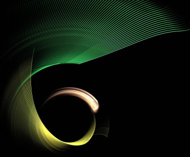 soyut çok renkli fraktal desen