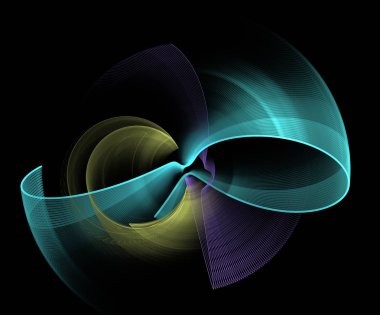 soyut çok renkli fraktal desen