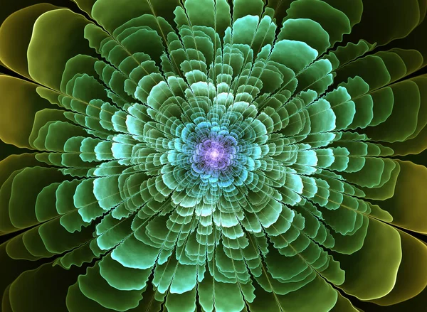 Abstraktní květina fraktální obrazec — Stock fotografie