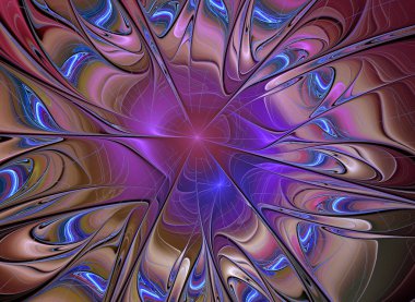 soyut çok renkli fraktal desen