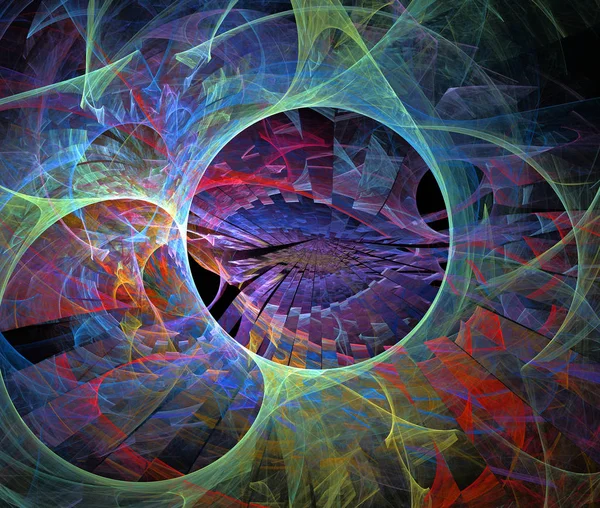 Abstrakta mångfärgade fraktal mönster — Stockfoto