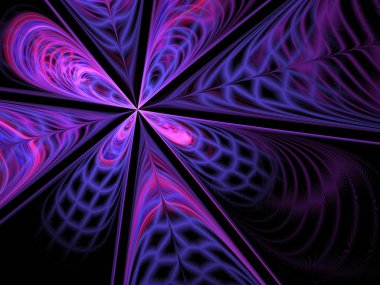 soyut simetrik fraktal 