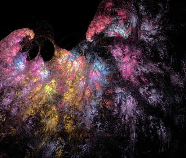 Modèle fractal multicolore abstrait — Photo