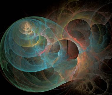 soyut çok renkli fraktal desen