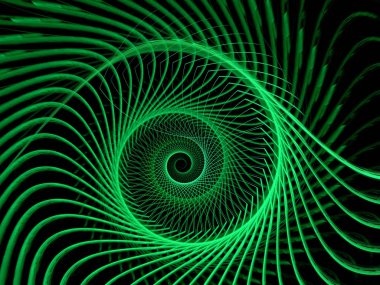 soyut yeşil fraktal desen