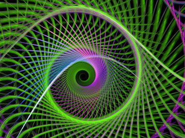 soyut çok renkli fraktal desen