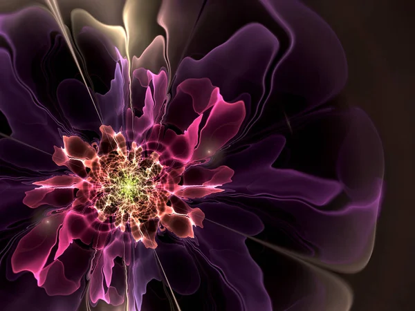 Abstrakt blomma fractal form — Stockfoto