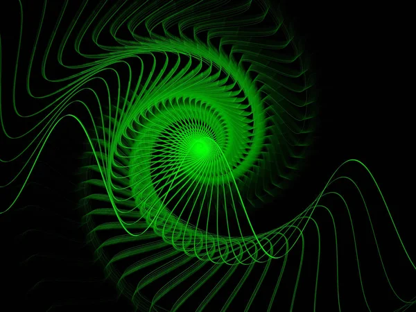 soyut yeşil fraktal desen