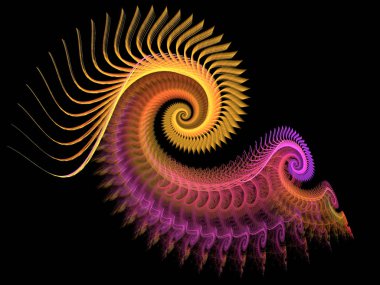 soyut çok renkli fraktal desen