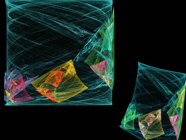 Abstrato padrão fractal multicolorido — Fotografia de Stock