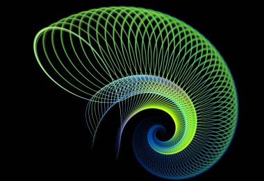 soyut çok renkli fraktal desen