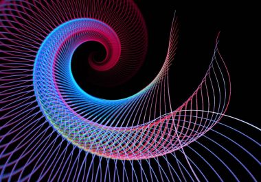 soyut çok renkli fraktal desen