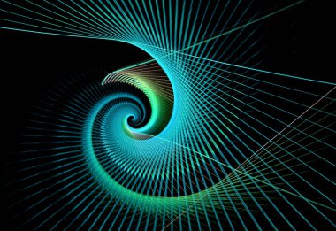 soyut çok renkli fraktal desen