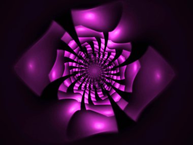 soyut çiçek fraktal şekli