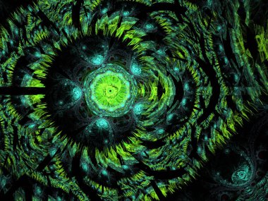 soyut çok renkli fraktal desen