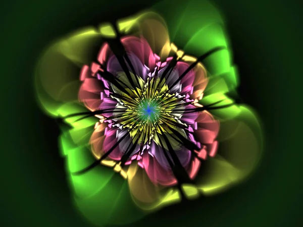 Kształt kwiat Abstrakcja Fraktal — Zdjęcie stockowe